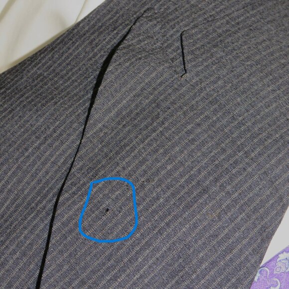 Anderson Sheppard Savile Row Bespoke Gray Striped Three Piece Suit 42XL - Picture 8 of 16